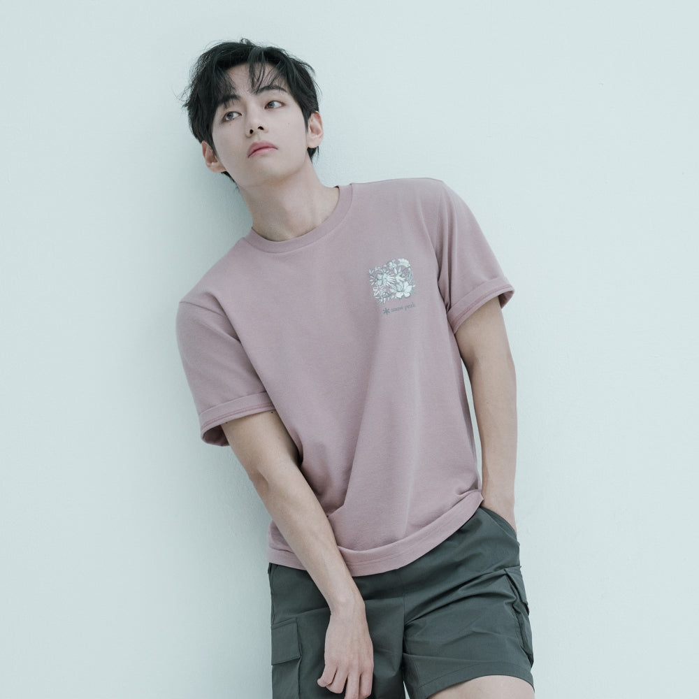 [BTS V Pick]26 Summer Snow Peak Sorona Tropical Short Sleeve T-shirt