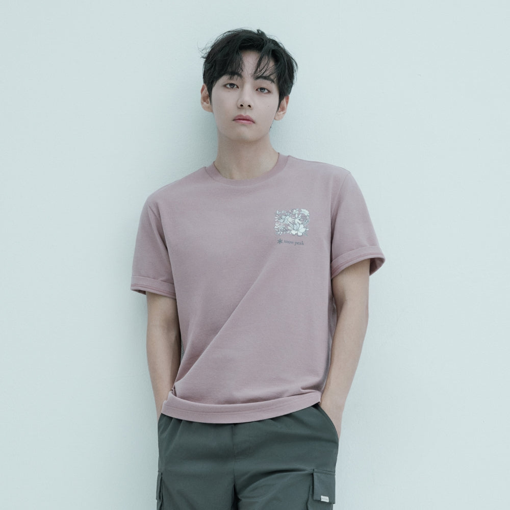 [BTS V Pick]26 Summer Snow Peak Sorona Tropical Short Sleeve T-shirt