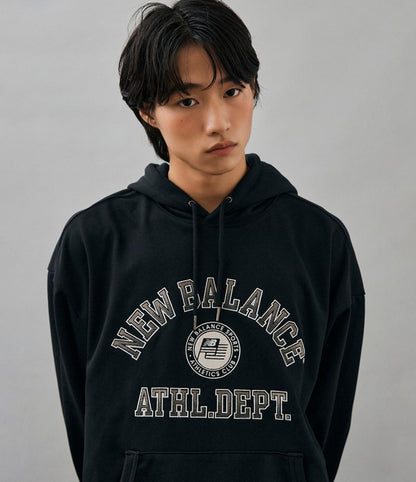 [IU Worn] 25FW New Balance UNI College Club Hoodie (Semi Over Fit)