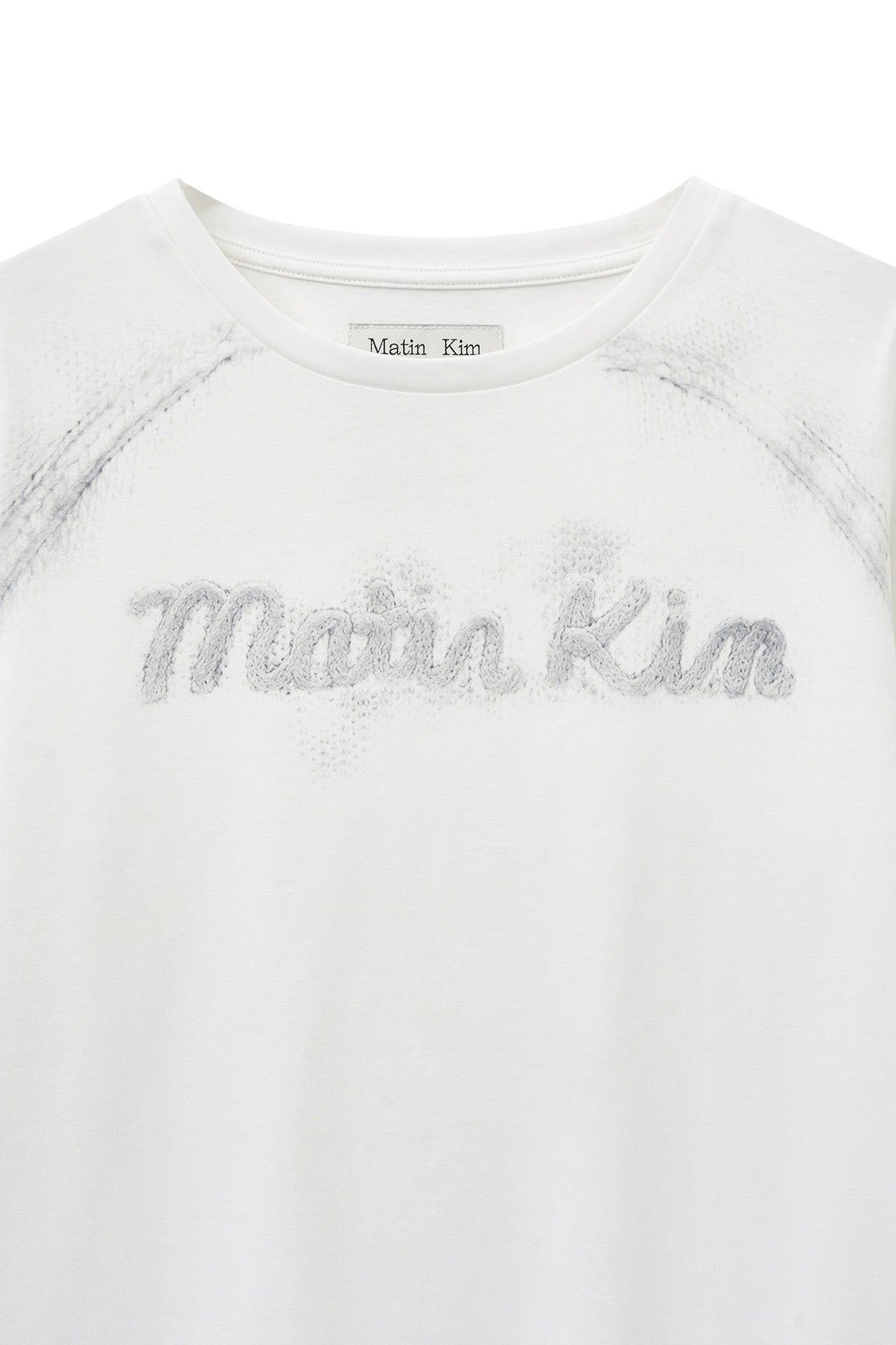 [Ive Leeseo Worn] Matin Kim Lettering Graphic Sleeve Top