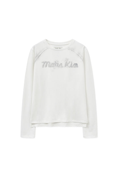 [Ive Leeseo Worn] Matin Kim Lettering Graphic Sleeve Top