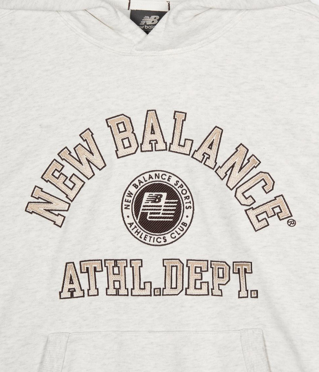 [IU Worn] 25FW New Balance UNI College Club Hoodie (Semi Over Fit)