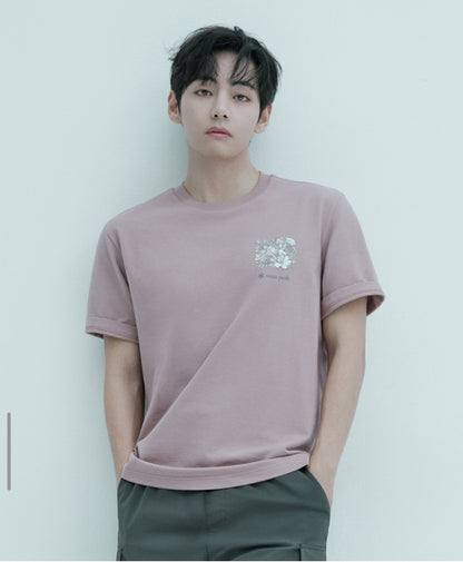 [BTS V Pick]26 Summer Snow Peak Sorona Tropical Short Sleeve T-shirt