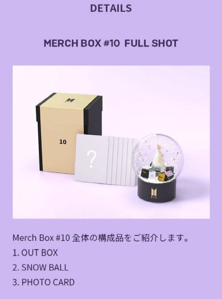 BTS MERCH BOX #10