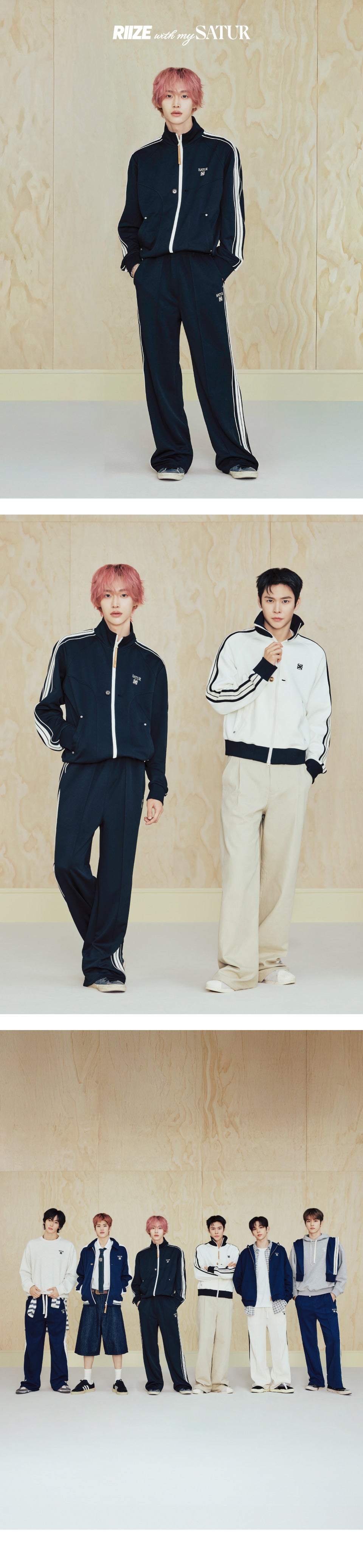 Riize Pick] 26SS Satur Essential Lawton Track Zip-Up Jacket