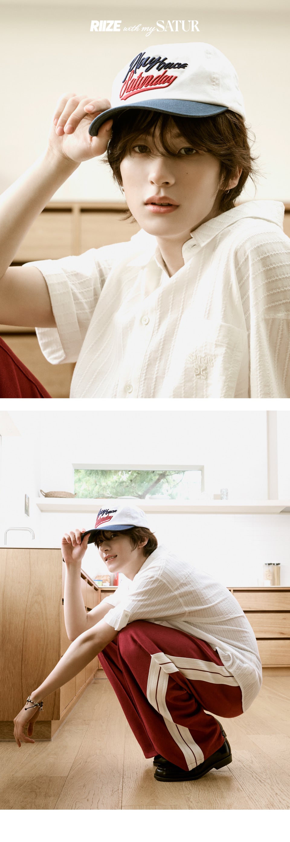[Riize X Satur] 90s Playback Contrast Ball Cap