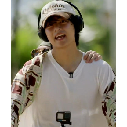 [BTS V Worn] Wai kei Dolphin Archive Two-Tone Ball Cap