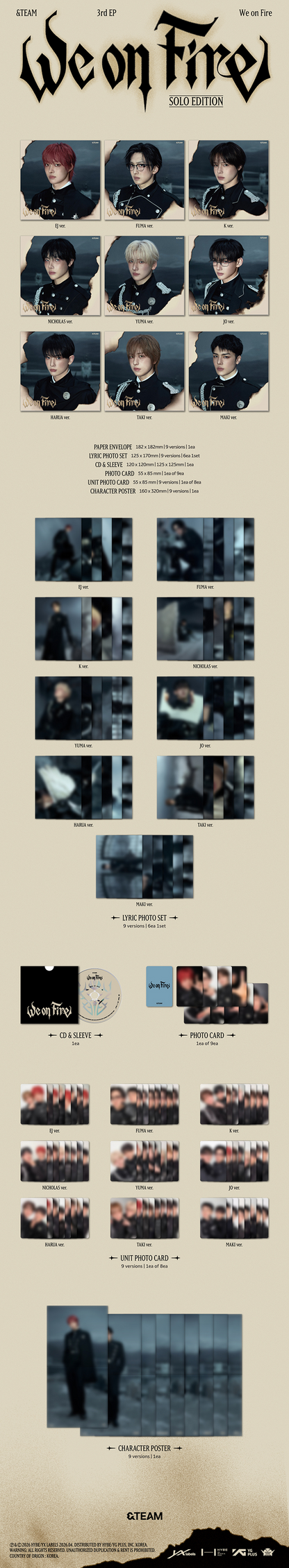&TEAM - 3rd EP『We on Fire』