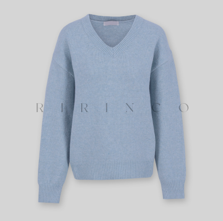 RIRINCO - Rodicent Wool Spandex V-Neck Knitwear