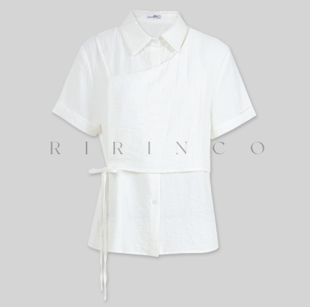 RIRINCO - Roybeld Layered Strap Bustier Shirt Blouse
