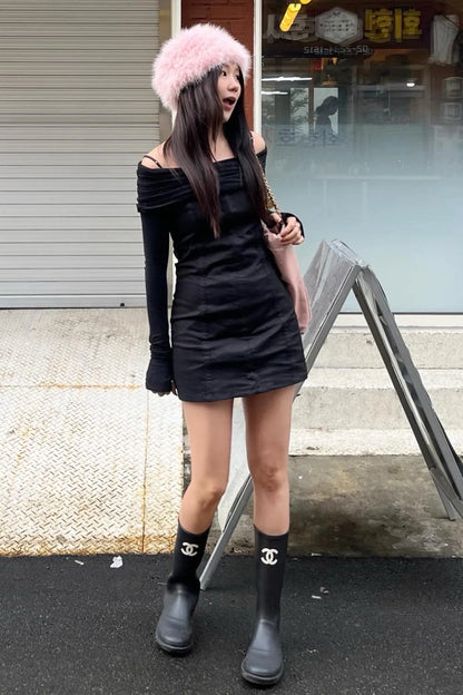 [Treasure Jihoon Worn] VARZAR Square Long Label Shapka Hat