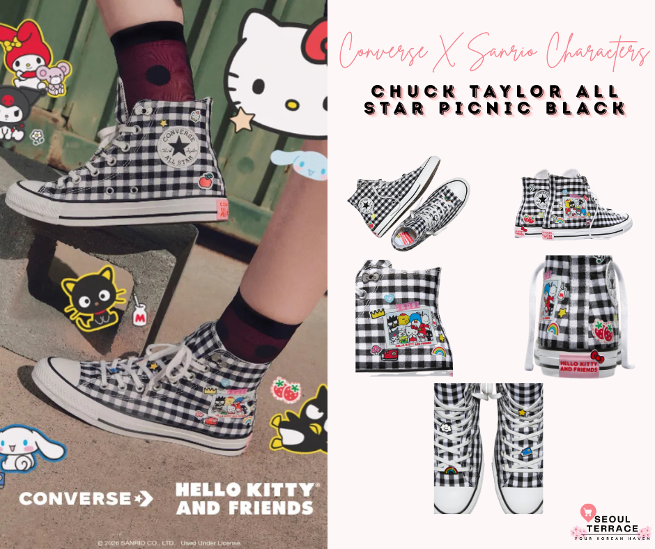[Converse X Sanrio Characters] Chuck Taylor All Star Picnic Black