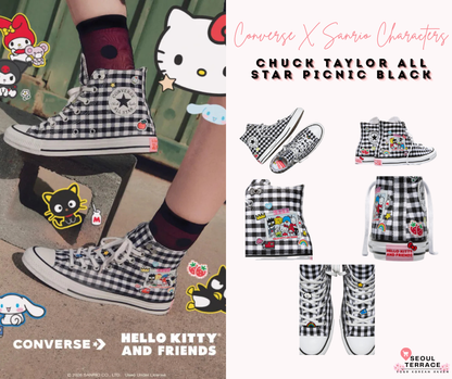 [Converse X Sanrio Characters] Chuck Taylor All Star Picnic Black