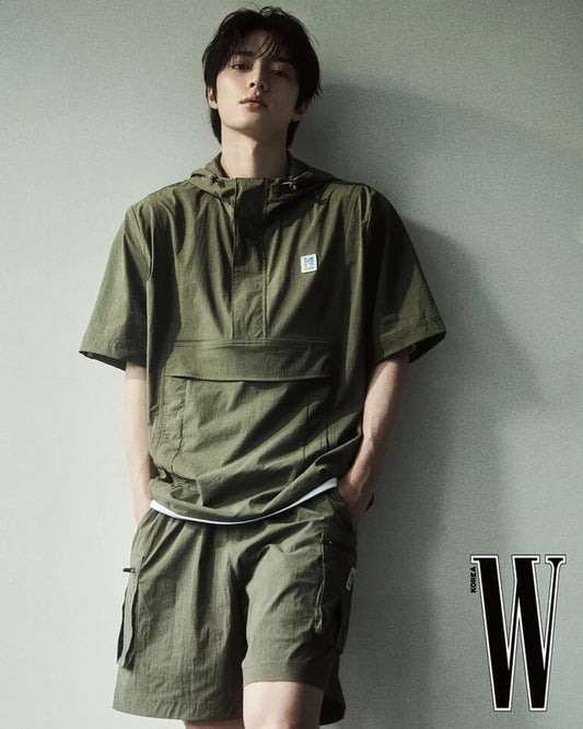 [TXT Beomgyu Worn] Kodak Breeze Hood Short Sleeve Anorak