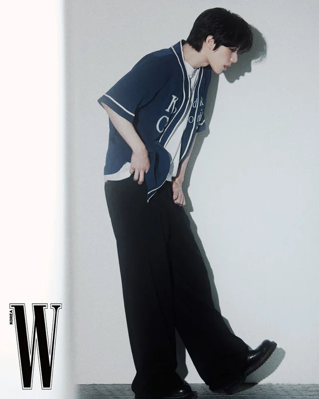 ◆KODAK◆ Breeze Light Seersucker Baseball Shirt IVORY K5223 TXT Beomgyu Worn] Kodak Breeze Light Seersucker Baseball