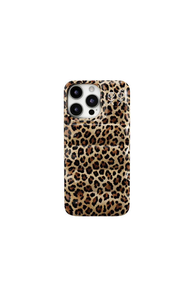 (USED BY V of BTS) Urban Sophistication The Puffer Phone Case - Leopard