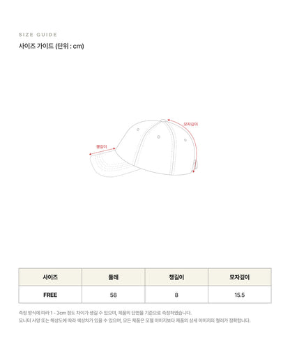 [Park Gyu-young Pick]  Bon Voyage Contrast 5 Panel Ball Cap