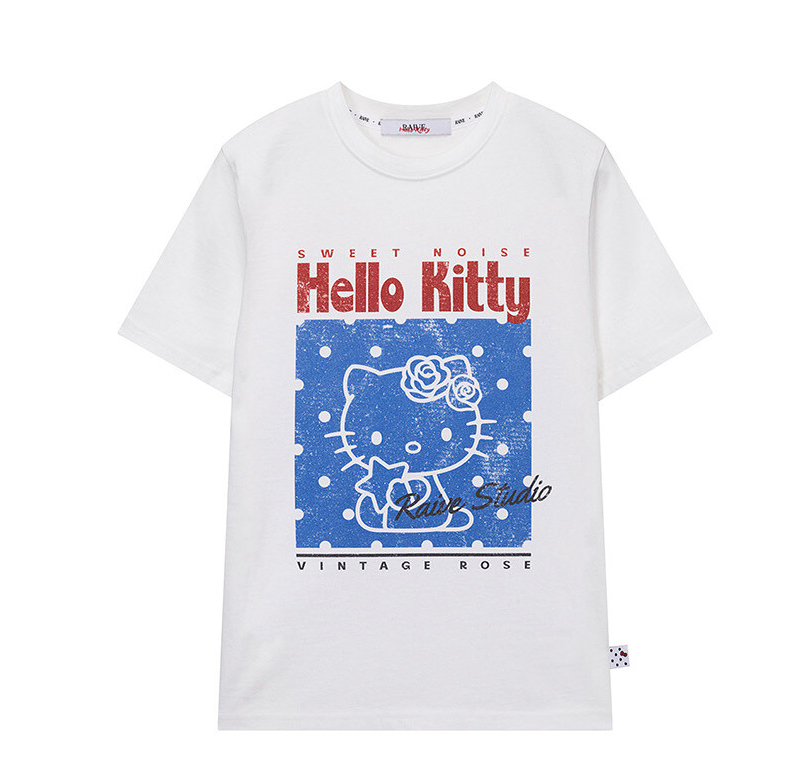 RAIVE X HELLO KITTY - Dot Graphic T-shirt